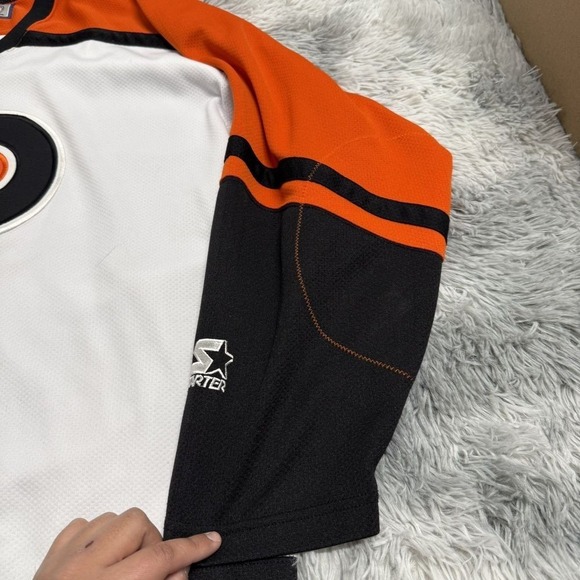 Philadelphia Flyers Vintage Hockey Jersey Mens Sz XL Starter White Sewn - Picture 4 of 12